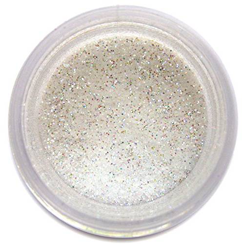 Iridescent Rainbow Craft Glitter Dust | Shiny White Holographic | Decoration Dust for Cake Accessories, DIY Crafting | Glitter Dust for Decoration | Brillantina | 5 Grams