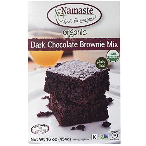 Namaste Foods Gluten Free Organic Dark Chocolate Brownie Mix, 16 oz