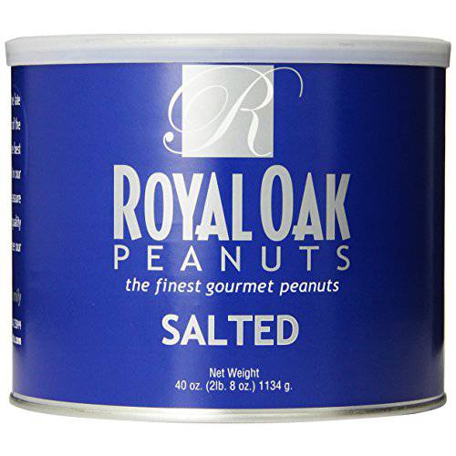 Royal Oak Gourmet Virginia Salted Peanuts, 40-Ounce Tins (Pack of 2)