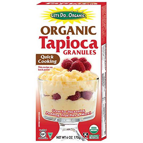 Let’s Do Organic Organic Tapioca Granules, 6 Ounce Boxes (Pack of 6)