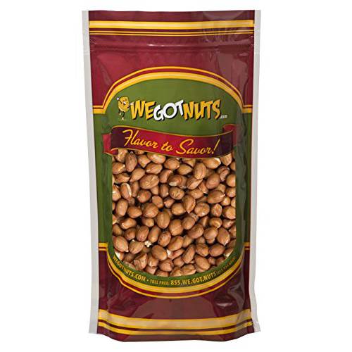 Raw Red skin Peanuts , USA Grown, (Unsalted) 5LB Bag Bulk (80oz) - We Got Nuts