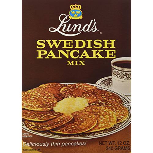 Lund’s Swedish Pancake Mix, 12-Ounce Boxes (Pack of 12)