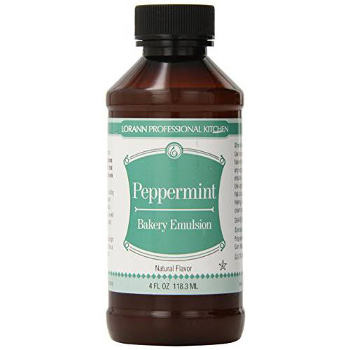LorAnn Peppermint Bakery Emulsion, 4 ounce bottle