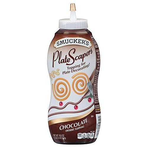 Smucker’s PlateScraper Plate Decorating Dessert Topping (19.5 ounce squeezable bottle) (Chocolate)