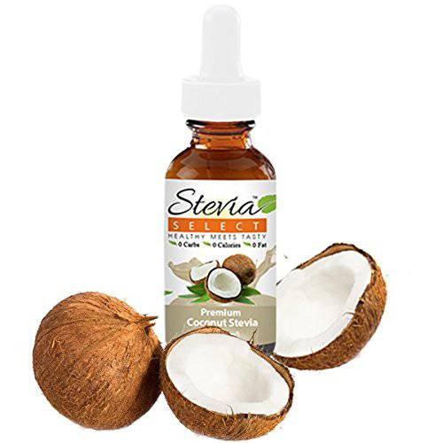 Stevia Liquid Stevia Drops Coconut Extract - Keto Friendly Liquid Stevia Sweetener | Stevia Coconut Flavored Drops 2 Oz. | Zero Calorie Sweetener Sugar Substitutes Extracted from Sweet Leaf…