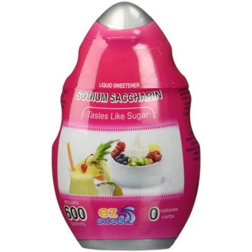 EZ-Sweetz Sodium Saccharin (Single Pack 1.42oz - Liquid Sweetener 600 Servings/Bottle)