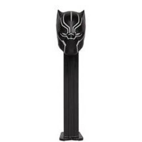 Black Panther Pez Dispenser in Cello Package with 2 Rolls Candy