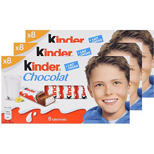 Kinder Chocolate 100g/3.52oz (Pack of 3)