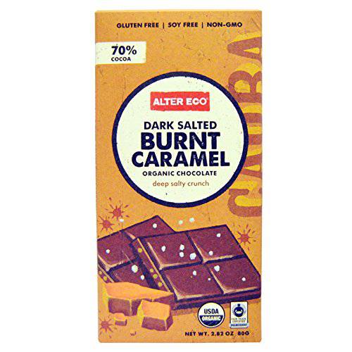 Eco | Dark Chocolate Bars | Pure Dark Cocoa, Fair Trade, Organic, Non-GMO, Gluten Free (2-Pack Burnt Caramel)