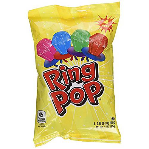 Ring Pop Bag 4-0.35 OZ (10g), Net Wt 1.4 OZ (40g)