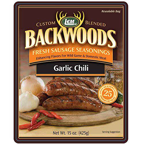 LEM Products 9143 Backwoods Garlic Chili Pepper Seasoning (25 Lb)