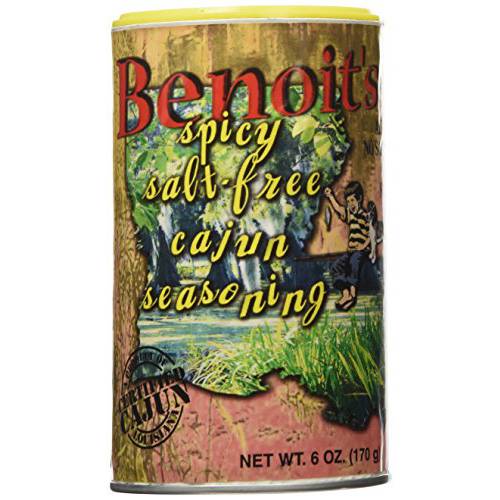 Benoit’s Best Spicy Salt-free Cajun Seasoning (6 OZ)