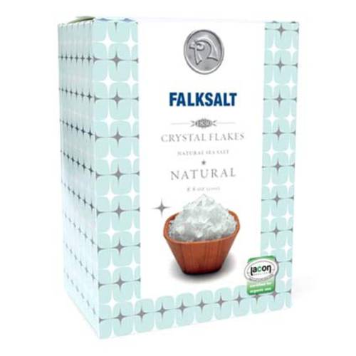 FALKSALT | Cyprus Organic Sea Salt Flakes, 8.8oz Box | Gourmet Flakey Sea Salt
