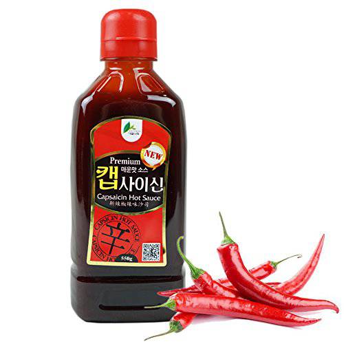 ROM AMERICA Premium Korean Chili Pepper Capsaicin Sauce Hot Spicy, Extreme Pure Spice Super Hot, 캡사이신액상 - 550g (Pack of 1)