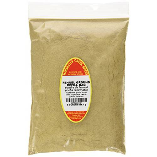 FENNEL GROUND REFILL - FRESHLY PACKED IN FOOD GRADE HEAT SEALED POUCHES