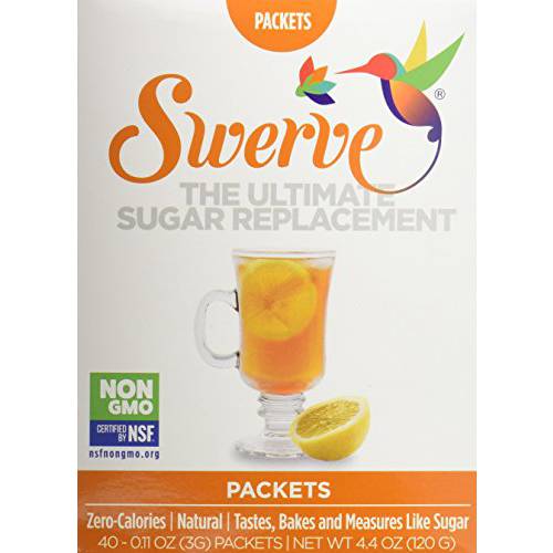 Swerve Sweetener Packets (40 x 3 Gram Packets)