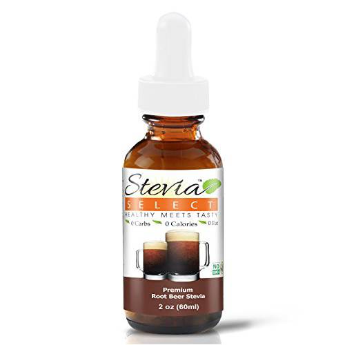 Stevia Liquid Stevia Drops - Keto Friendly Root Beer Liquid Stevia Sweetener - Diet Root Beer Soda Zero Calorie Sweetener Sugar Substitutes Extracted from Sweet Leaf - Root Beer Extract 2 Ounce…