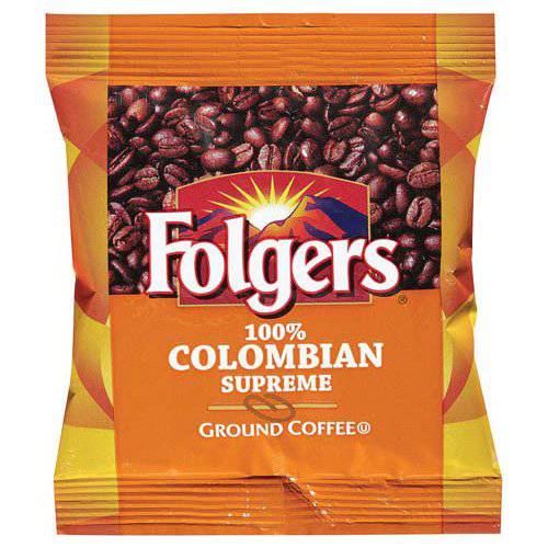 Folgers® 100% Colombian Pouch Coffee, 1.75 Oz., Carton Of 42 Bags