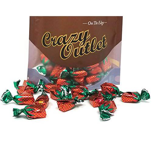 CrazyOutlet Arcor Strawberry Buds Bon Bons Hard Candy, Sachet Wrap, 2 Pounds