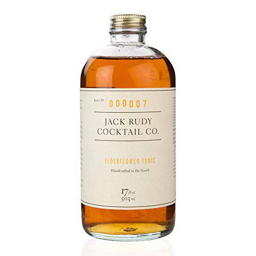 Jack Rudy Elderflower Tonic Syrup ,17 Ounces