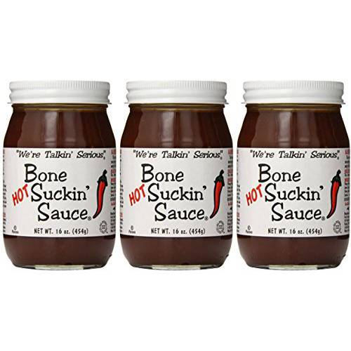 Bone Suckin’ Bbq Sauce Hot, 16 Oz Jar (Pack Of 3)
