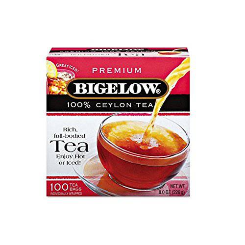 Bigelow 100 Count Premium Blend Black Tea, Contains 100 Individually Wrapped Tea Bags, Full Caffeine