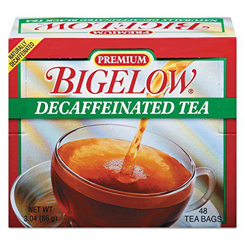 Bigelow 48 Count Premium Decaffeinated Blend Black Tea, Contains 48 Individually Wrapped Tea Bags, Decaf Tea