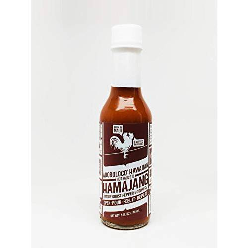 Adoboloco Hot Sauce Hamajang Hawaiian Spicy Chili Sauce 5oz - Very Hot Smoked Ghost Pepper Chili Sauce - Featured on Hot Ones
