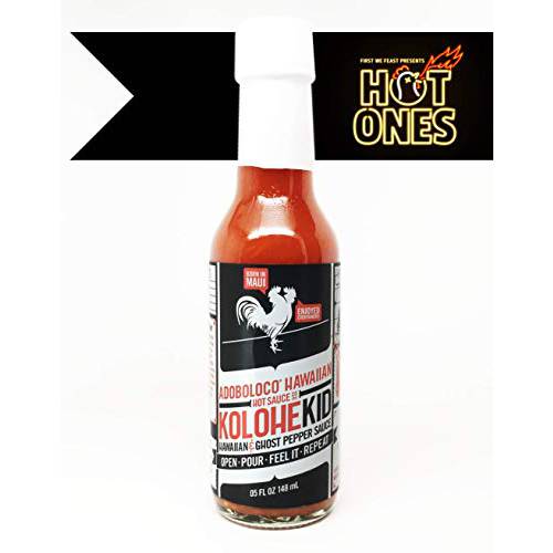 Adoboloco Hot Sauce Kolohekid Hawaiian Spicy Sauce 5oz - Hot Ghost Pepper Chili Sauce - Featured on Hot Ones