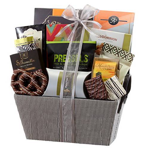 Broadway Basketeers Gourmet Food Gift Basket Snack Gifts for Women, Men, Families, College – Delivery for Holidays, Appreciation, Thank You, Congratulations, Corporate, Get Well Soon Care Package