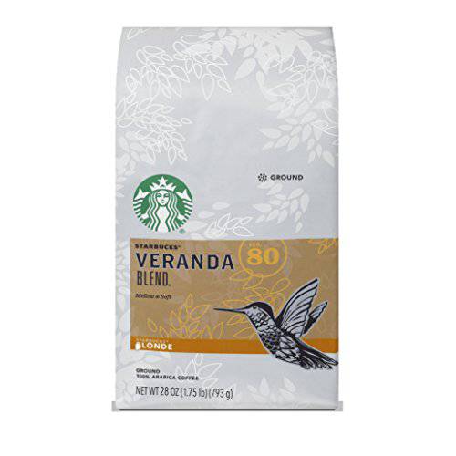 Starbucks Ground Coffee—Starbucks Blonde Roast Coffee—Veranda Blend—100% Arabica—1 bag (28 oz)