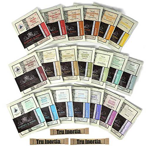 Harney & Sons Tea Gift Box Assorted Classic Tea Sachet Sampler 18 Count - Great for Birthday, Hostess and Co-worker Gifts