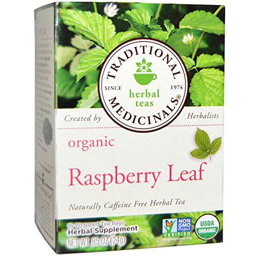 Traditional Medicinal’s Raspberry Leaf Tea (3X16 Bag) Net Wt. 0.85 Ounce