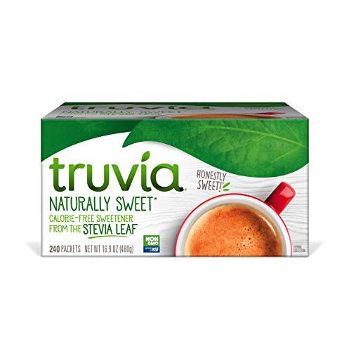Truvia Original Calorie-Free Sweetener from the Stevia Leaf Packets, 16.9 oz Box, 240 Count (Pack of 1)