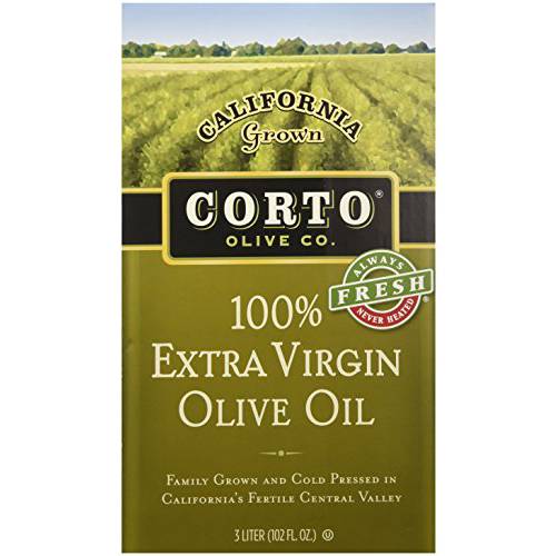 Corto TRULY | 100% Extra Virgin Olive Oil | Floral Notes | Cold Extracted in State-of-the-Art Mill | Straight from Official Corto Olive Groves & Oil Producer | Oxygen-Free, Light Free FlavorLock Box
