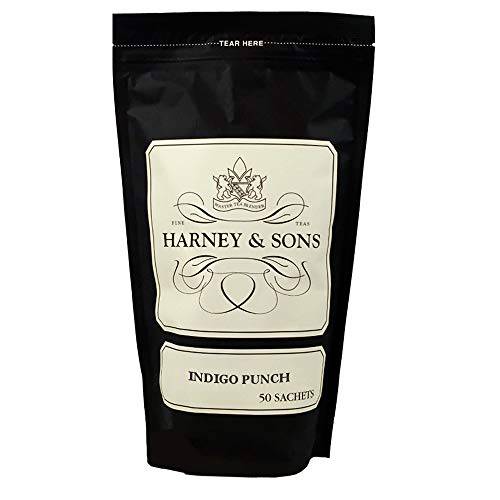 Harney & Sons Indigo Punch Tea | A Fruity Flavorful Blend, 50 Sachets
