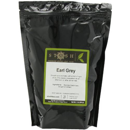 Stash Tea Earl Grey Premium Loose Leaf Tea, 16 Ounces
