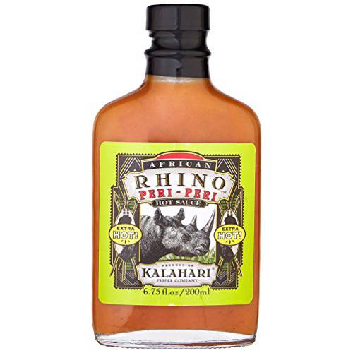 RetailSource Kalihari Pepper African Rhino Peri-Peri Sauce - Extra Hot, 6.75 oz., 1 Bottle