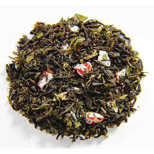 Nelson’s Tea - Candy Cane Black Loose Leaf Tea - black tea, peppermint, crushed peppermint, and peppermint oil - 2 oz.