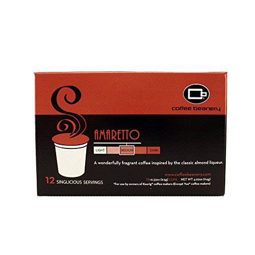 Amaretto Single Serve Coffee Pods | 12ct | 100% Specialty Arabica Coffee | Gourmet Flavored Coffee
