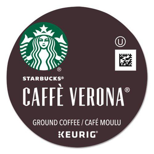 Starbucks Coffee K-Cup Pods, Caffè Verona, Dark Roast Coffee, Notes of Dark Cocoa & Caramelized Sugar, Keurig Genuine K-Cup Pods, 24 CT K-Cups/Box (Pack of 1 Box)