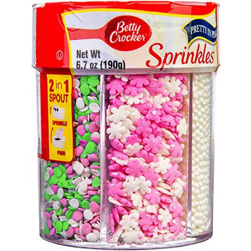 Betty Crocker 6-Cell Sprinkles Pretty in Pink, 6.7 Ounce (Pack of 1)