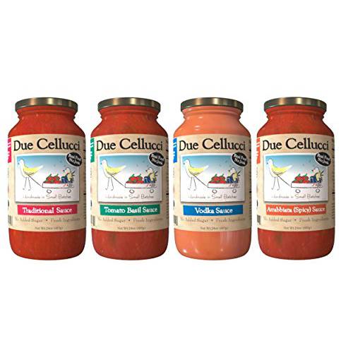 Due Cellucci Tomato Sauce (Variety, Pack of 4)