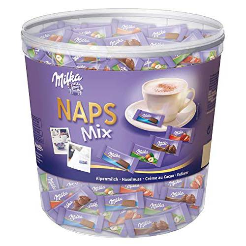 Milka Naps Mix Dose Ideal fürs Büro, 1er Pack (1 x 1 kg)