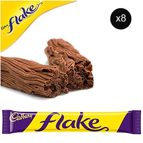 Cadbury Flake Bars | Total 8 bars of British Chocolate Candy - Cadbury Flake