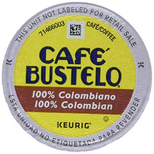 Café Bustelo 100% Colombian Medium Roast Coffee, 12 Keurig K-Cup Pods