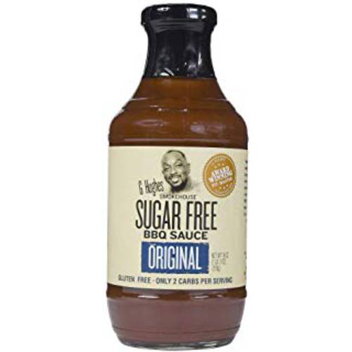 G Hughes Sauce Barbecue Original Sugar Free, 18 oz (2)