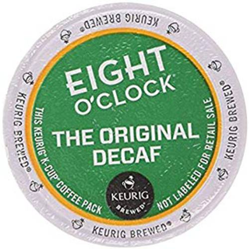 Eight O’Clock Coffee The Original Decaf, Single-Serve Coffee K-Cup Pods, Medium Roast, 12 Count (Pack of 6)