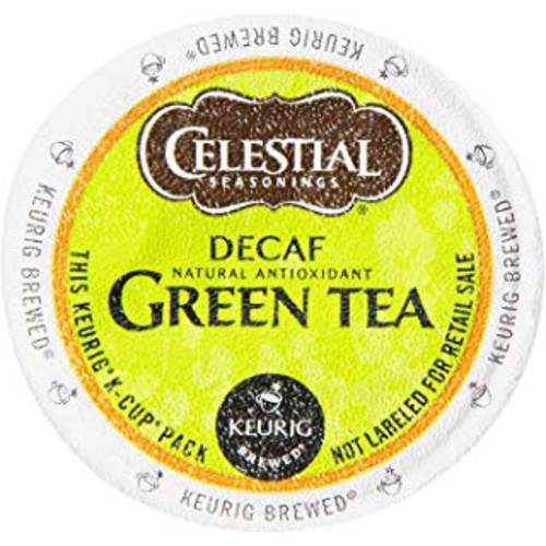 Celestial Seasonings Decaf Green Tea, Single-Serve Keurig K-Cup Pods, 24 Count (Pack of 4)