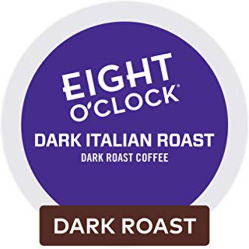 Eight O’Clock Coffee Dark Italian Roast, Single-Serve Keurig K-Cup Pods, Dark Roast Coffee, 96 Count